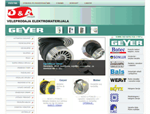 Tablet Screenshot of elektro-materijal.com
